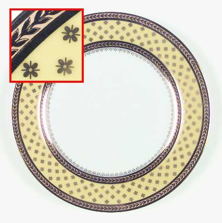 Fountainebleau Yellow Salad Plate