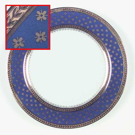 Fountainbleau Cobalt Salad Plate
