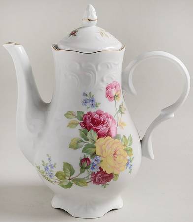 Regal Pansy Coffee Pot & Lid