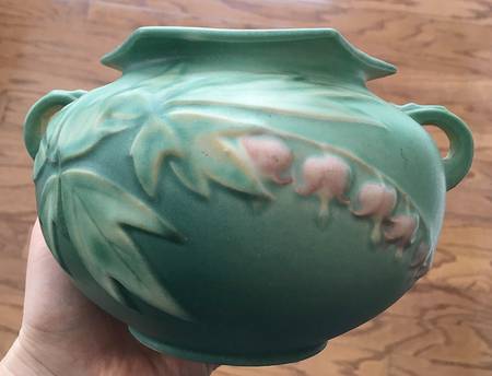 Bleeding Heart Green 4" Rose Bowl
