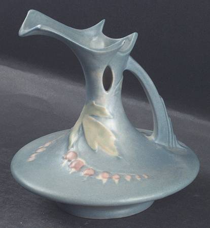Bleeding Heart Blue 6" Ewer