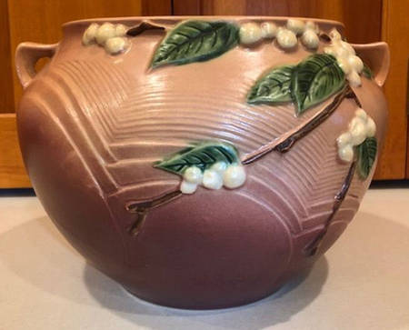 Snowberry Dusty Rose (Pink) 8" Jardiniere Bowl