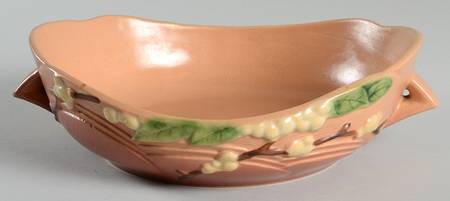 Snowberry Dusty Rose (Pink) Round Handled Bowl