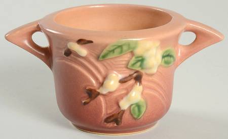 Snowberry Dusty Rose (Pink) Open Sugar Bowl