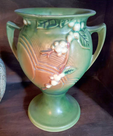 Snowberry Fern Green Vase-Trophy