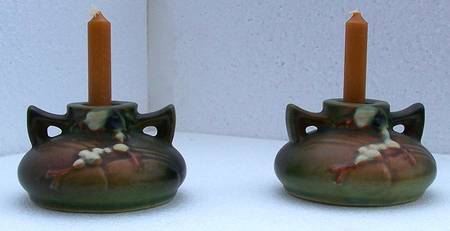 Snowberry Fern Green Small Candlestick
