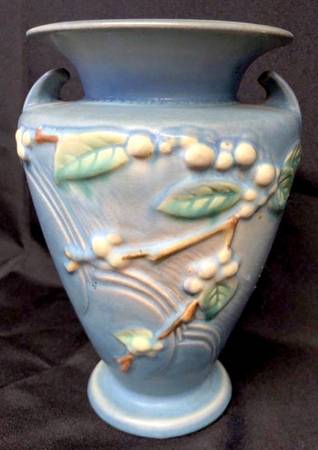 Snowberry Persian Blue 8" Vase