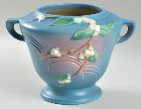 Snowberry Persian Blue 6" Rose Bowl