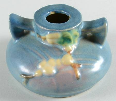 Snowberry Persian Blue Double Light Candlestick