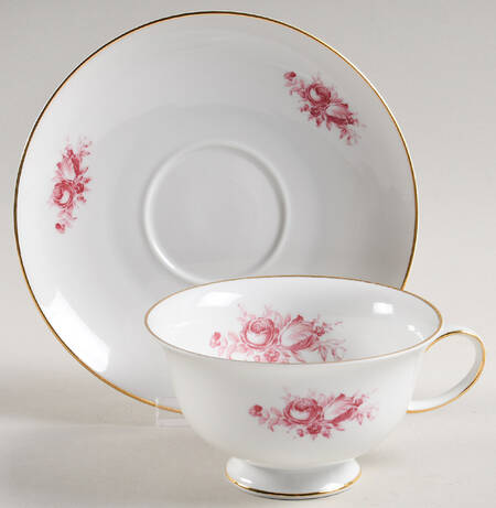 3580 (Smooth) Footed Cup & Saucer Set