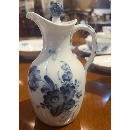 Blue Bouquet Vinegar Cruet and Stopper