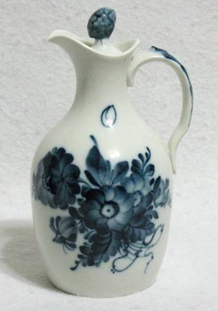 Blue Bouquet Oil Cruet and Stopper