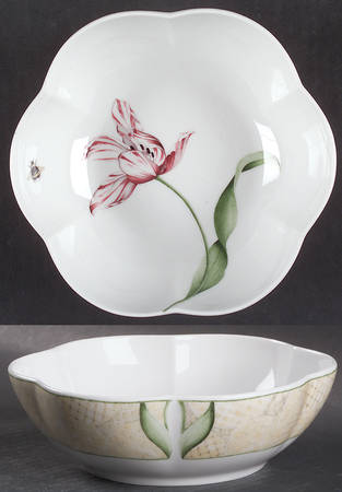 Alfresco Small Round Scalloped Dish