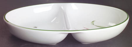 Alfresco 11" Oval Divided Vegetable Bowl