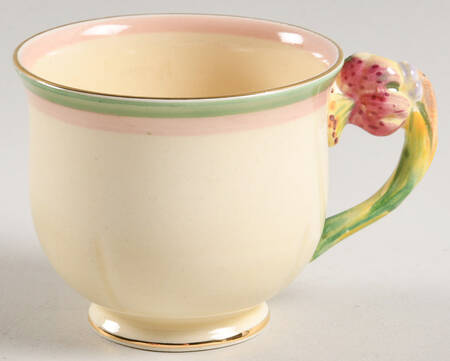 Tiger Lily Cream Footed Demitasse Cup