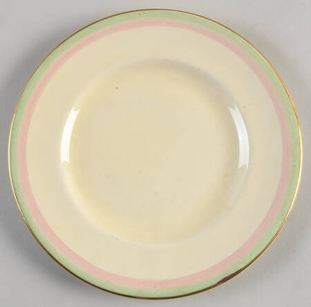Tiger Lily Cream Salad Plate