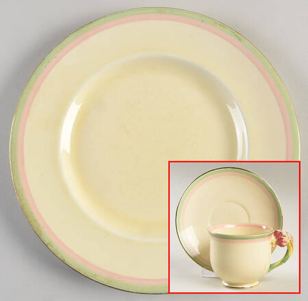 Tiger Lily Cream Dinner Plate
