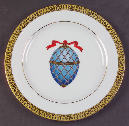 Gold Buffet Egg Salad Plate by Royal Gallery