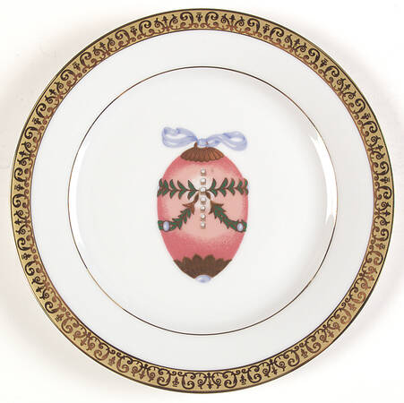 Gold Buffet Egg Salad Plate
