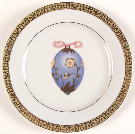 Gold Buffet Egg Salad Plate