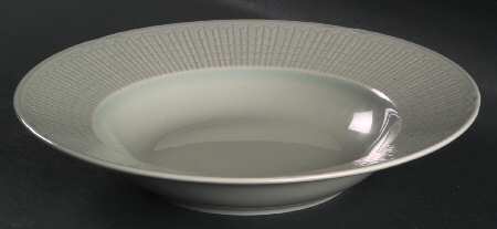 Swedish Grace Meadow (Celadon) Rim Soup Bowl by Rorstrand