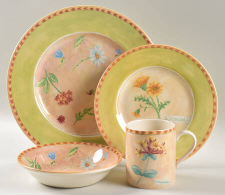 Gardener's Journal 4 Piece Place Setting