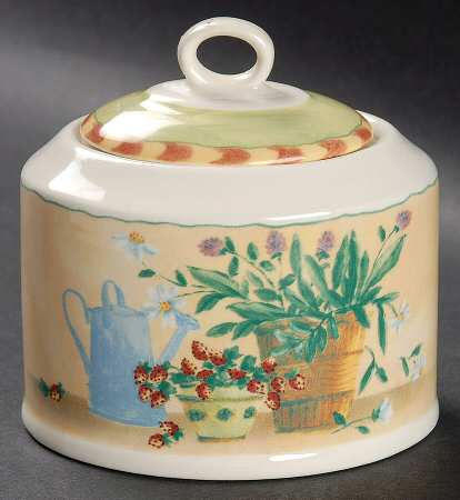Gardener's Journal Sugar Bowl & Lid