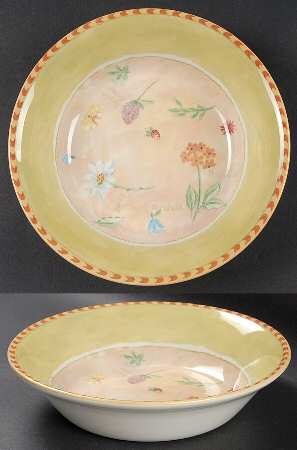 Gardener's Journal 9" Round Vegetable Bowl