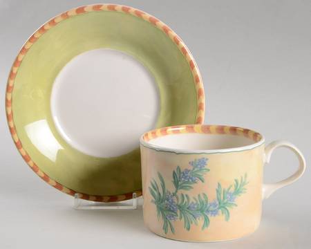 Gardener's Journal Flat Cup & Saucer Set