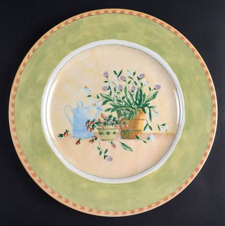 Gardener's Journal 12" Chop Plate (Round Platter)