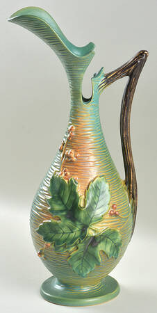 Bushberry (Green Background) 15" Ewer