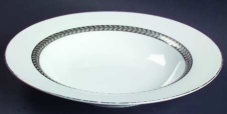 Imperial Platinum Rim Soup Bowl