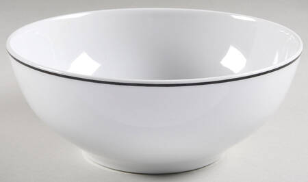 R6L1 Black 8" Round Vegetable Bowl