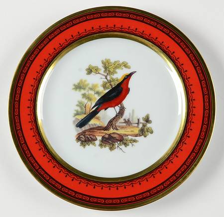 Jardin Du Roi Red Salad Plate