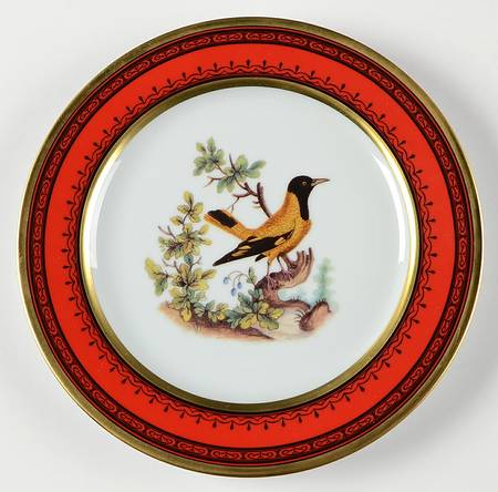 Jardin Du Roi Red Salad Plate