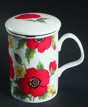 Monet Lancaster Mug & Lid with Metal Infuser