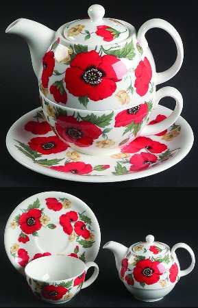 Monet Tea for One (Stacking Teapot w/Cup & Saucer)