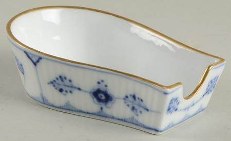Blue Fluted Full Lace (Gold Trim) Cigar Pipe Rest