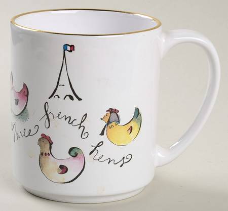 Twelve Days of Christmas (Gold Trim) Mug