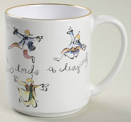 Twelve Days of Christmas (Gold Trim) Mug