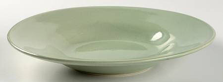 Garcia Lime Green Rim Soup Bowl