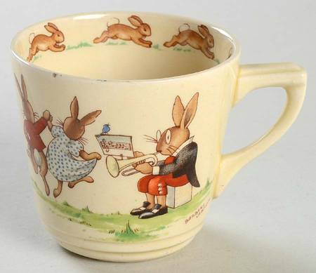Bunnykins (Casino Shape) Casino Shape Flat Cup