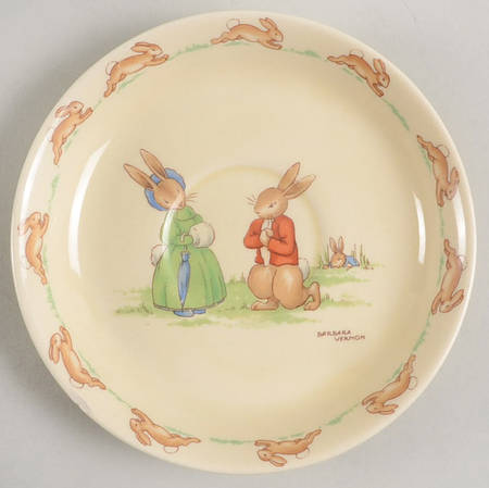 Bunnykins (Casino Shape) Saucer for Flat Casino Shape Cup