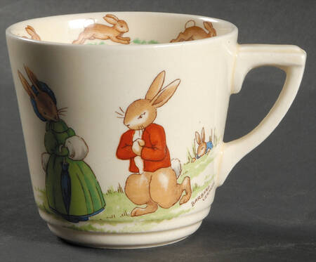Bunnykins (Casino Shape) Flat Casino Shape Cup