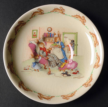 Bunnykins (Casino Shape) Saucer for Flat Casino Shape Cup
