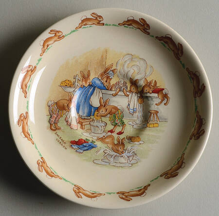 Bunnykins (Casino Shape) Saucer for Flat Casino Shape Cup
