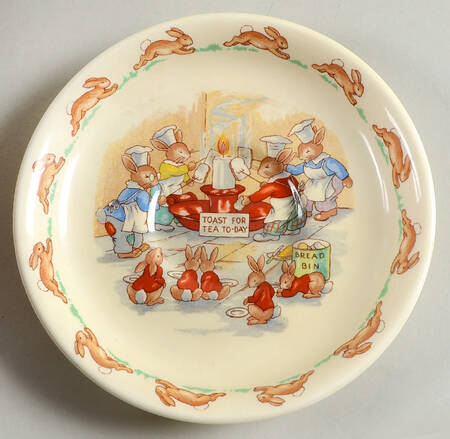 Bunnykins (Casino Shape) Saucer for Flat Casino Shape Cup