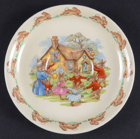 Bunnykins (Casino Shape) Saucer for Flat Casino Shape Cup