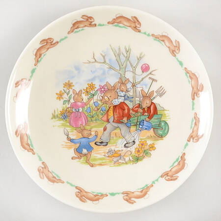Bunnykins (Casino Shape) Saucer for Flat Casino Shape Cup