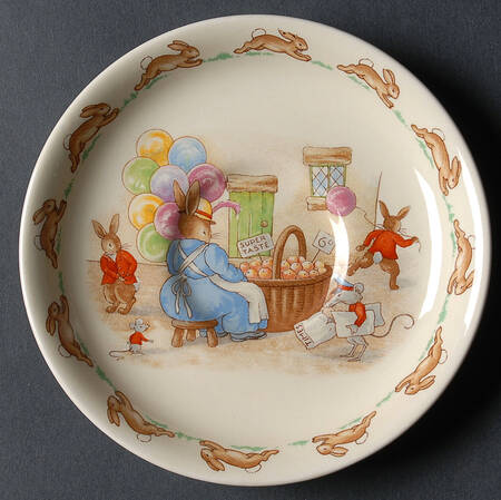 Bunnykins (Casino Shape) Saucer for Flat Casino Shape Cup